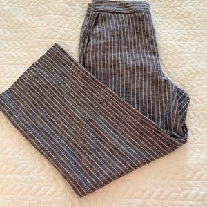 Adrienne Vittadini cropped linen pant